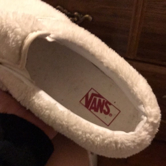 Platform slip on vans! Gently used, wore around house. - Picture 3 of 6